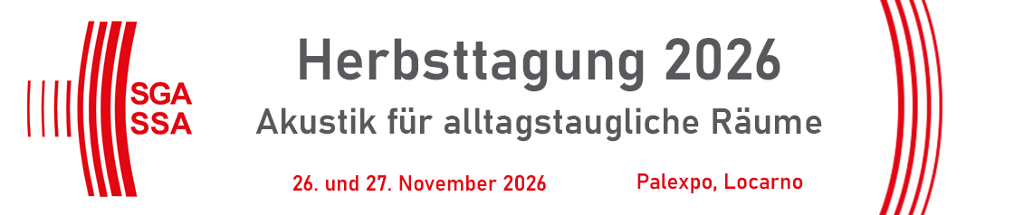 Header Banner für die Konferenz: Herbsttagung der SGA-SSA 2026. Diese geht vom 26. November 2026 bis 27. November 2026 in Palexpo Locarno.