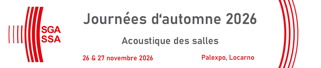 Bannière d'en-tête pour la conférence : Journées d’automne SGA-SSA 2025. Celle-ci va de 26 novembre 2026 à 27 novembre 2026 dans Palexpo Locarno.
