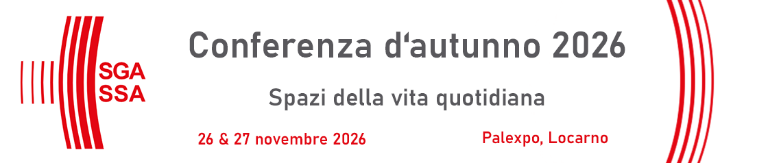 Banner di intestazione per la conferenza: Conferenza d'autunno 2026. Si terrà dal 26 November 2026 al 27 November 2026 a Palexpo Locarno