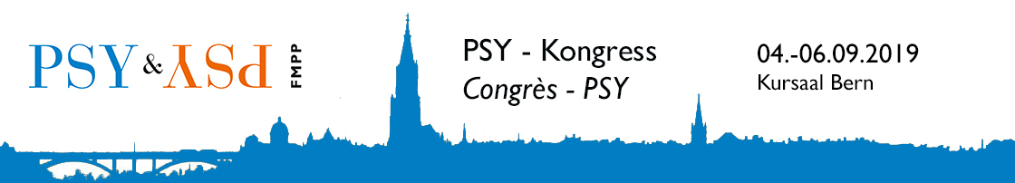 Header Banner für die Konferenz: PSY-Kongress 2019. Diese geht vom 4. September 2019 bis 6. September 2019 in Kongress + Kursaal Bern.